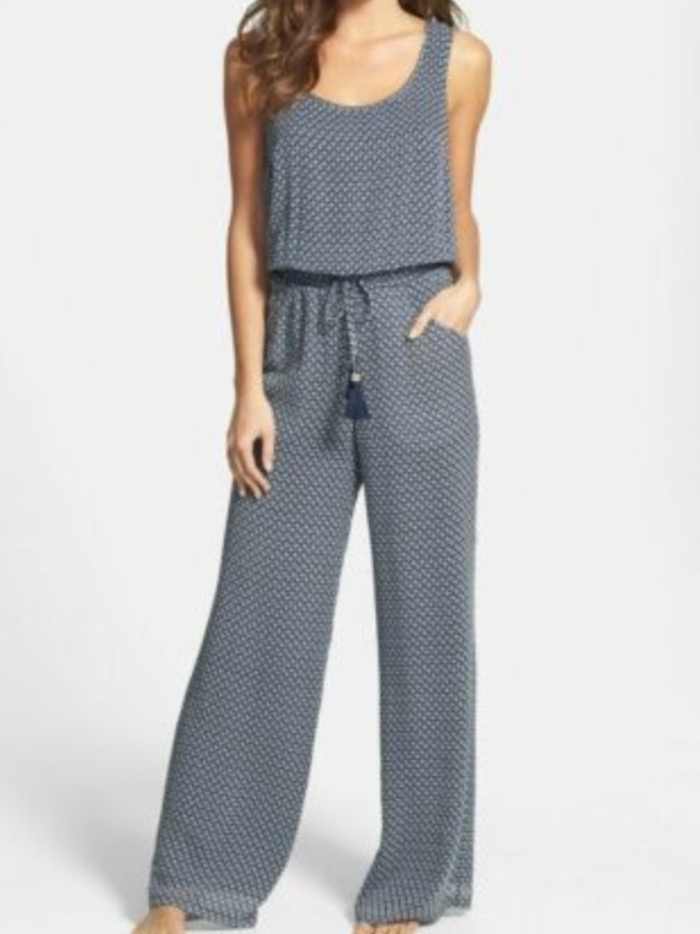 Tory Burch Portofino Silk Tank Jumpsuit! 
Size M